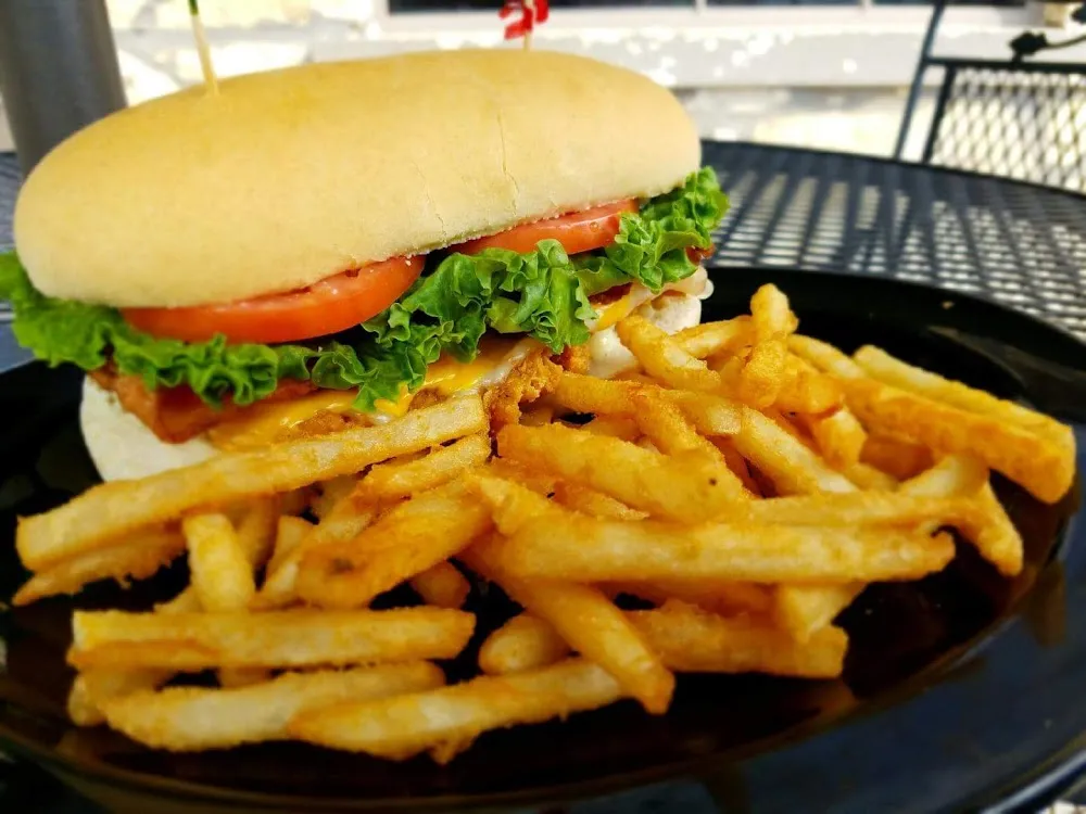 Crispy Chicken Club with Bacon Lettuce Tomato
